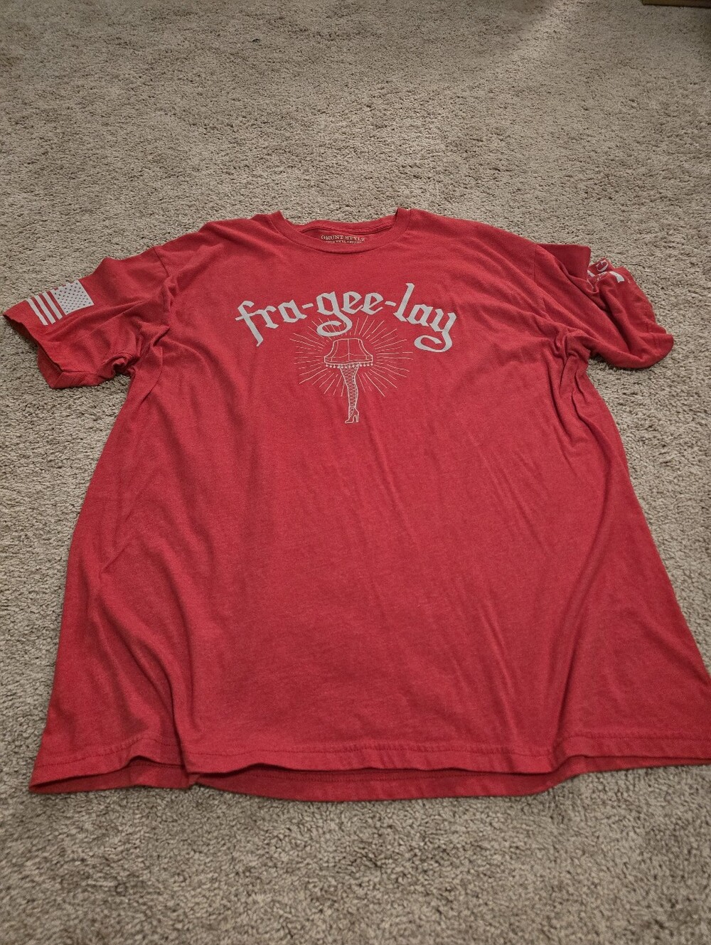 Grunt Style Fra-gee-lay Christmas Story Shirt XXL 2XL